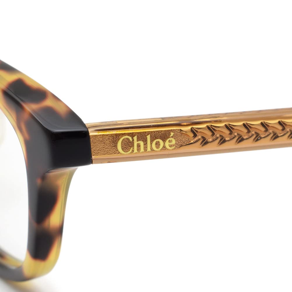 Chloe CH0043OJ Brown Women's Eyeglasses, 002, Havana/Clear