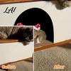 Cute Animal Wall Decor Christmas Mouse Break‑Through Decals 3D Hole Self‑Adhesive Removable PVC Art Stickers DIY for Living Room Entryway