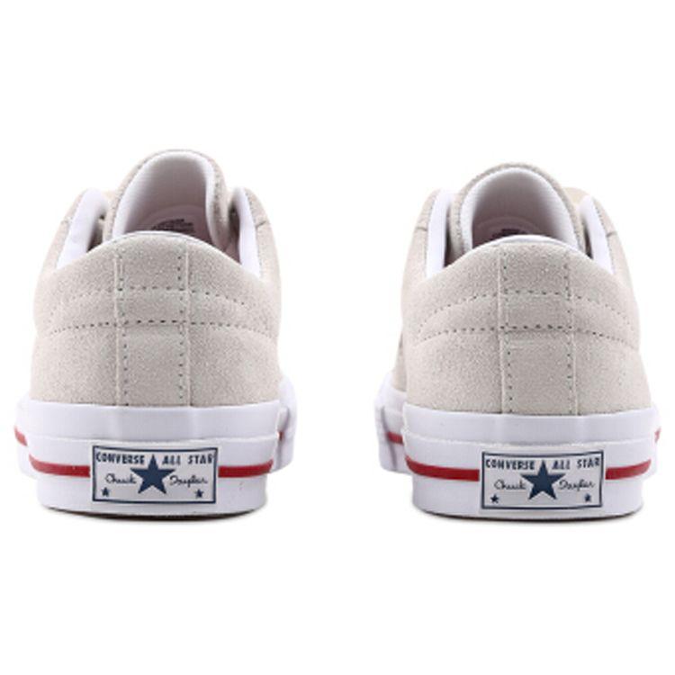 Converse One Star Retro Casual Slip Resistant Durable Lightweight Low Top Skate Shoes Unisex sneaker Gray 161195C