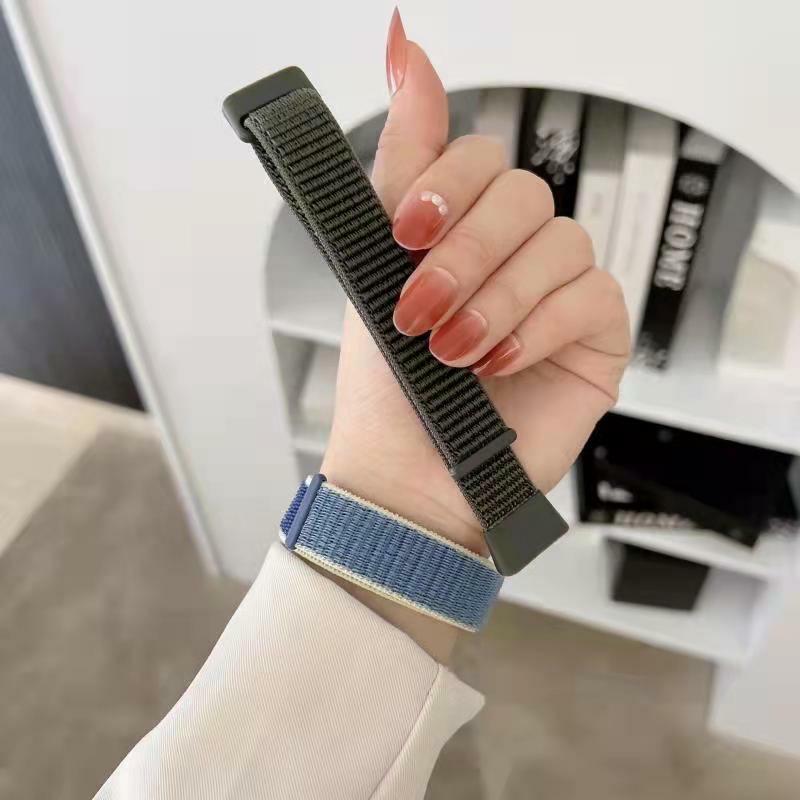 Pro Fitbit Charge 5/6 Nylonový řemínek Rychloupínací Sportovní řemínek k hodinkám