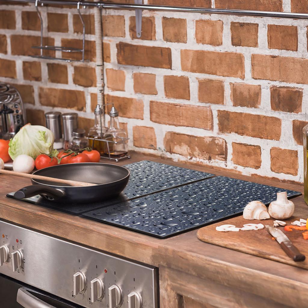 Glass Protective Stovetop Panel 2x30x52 Drops