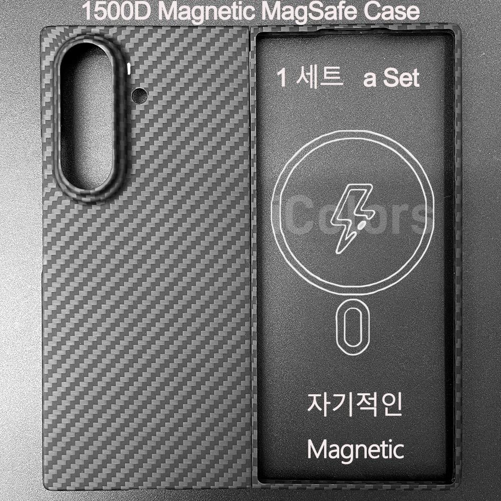 Magnetic MagSafe Case  for Samsung Galaxy Z Fold 7 W26 Aramid Carbon Fiber Cover Ultra-Thin Lightweight Armor Protective Cover