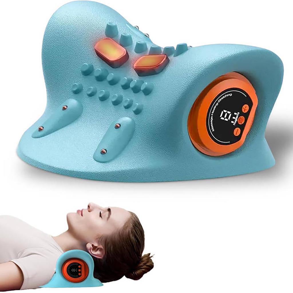 Multifunctional Shoulder And Neck Massager Massage Pillow Portable Household Electric Kneading Neck  Hot Compress
