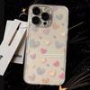 Colorful Heart Space Case for Apple 15 Pro Max: Cartoon 11-12 & Drop-proof 16 Pro Max Hard Case