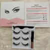 3D Magnetic Eyelashes 5 Magnets Mink or Synthetic Magnetic Lashes With Eyeliner Kit Private Label Packaging