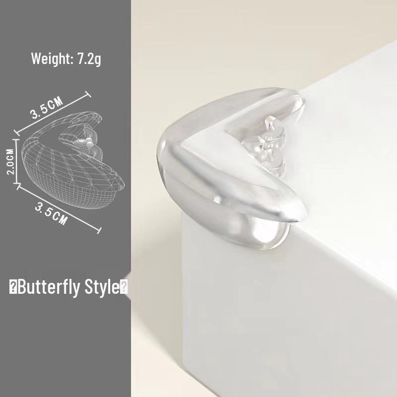 Transparent Silicone Corner Protector for Tables and Furniture