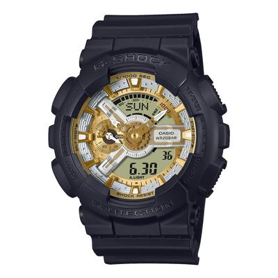 Casio Férfi G-Shock Óra Fémes Színű Számlap Sorozat GA-110CD-1A9JF Japán Modell Fekete