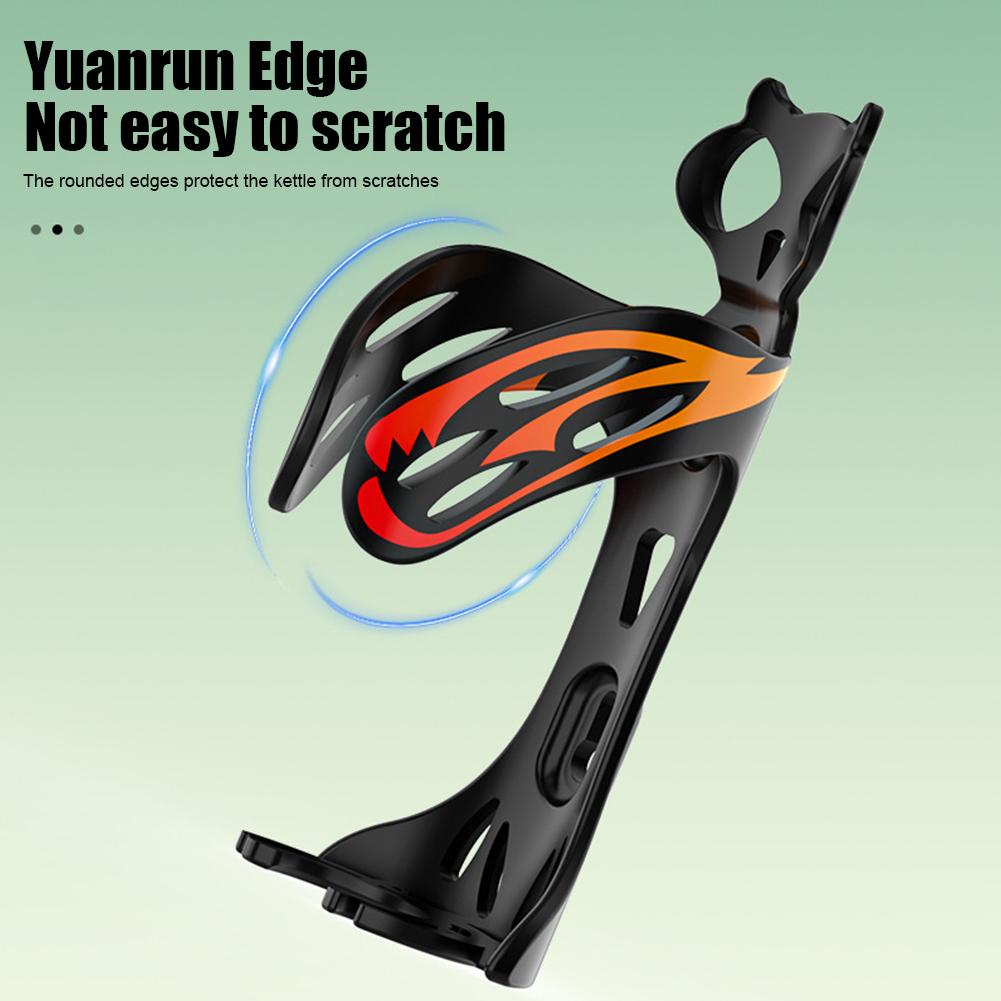 Bike Bottle Cage Lightweight Bike Bottle Rack Cycling Accessories (Black Red)