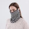 Fashion Versatile Knitted Scarf Autumn and Winter Outdoor Cycling Warm Neck Cover Windproof Half Cover Extended Ear Hanging Mask