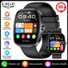 LIGE Smartwatch 1.53-inch AMOLED HD Screen Bluetooth Call Sport Watch Heart Rate IP68 Waterproof Smart Watch for Men
