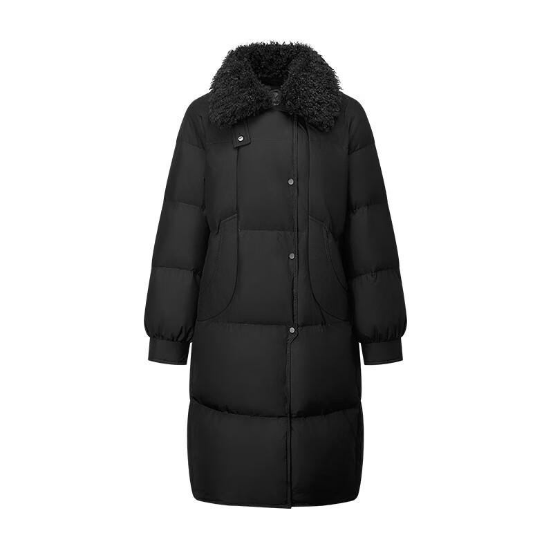 

Qianrengang Women s Long Fur Collar Down Jacket XL (175)