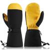 Men's Cold-proof Touch Screen Waterproof Leather Gloves for Winter Warmth Ski Cycling Cycling Warmth Gloves for Women