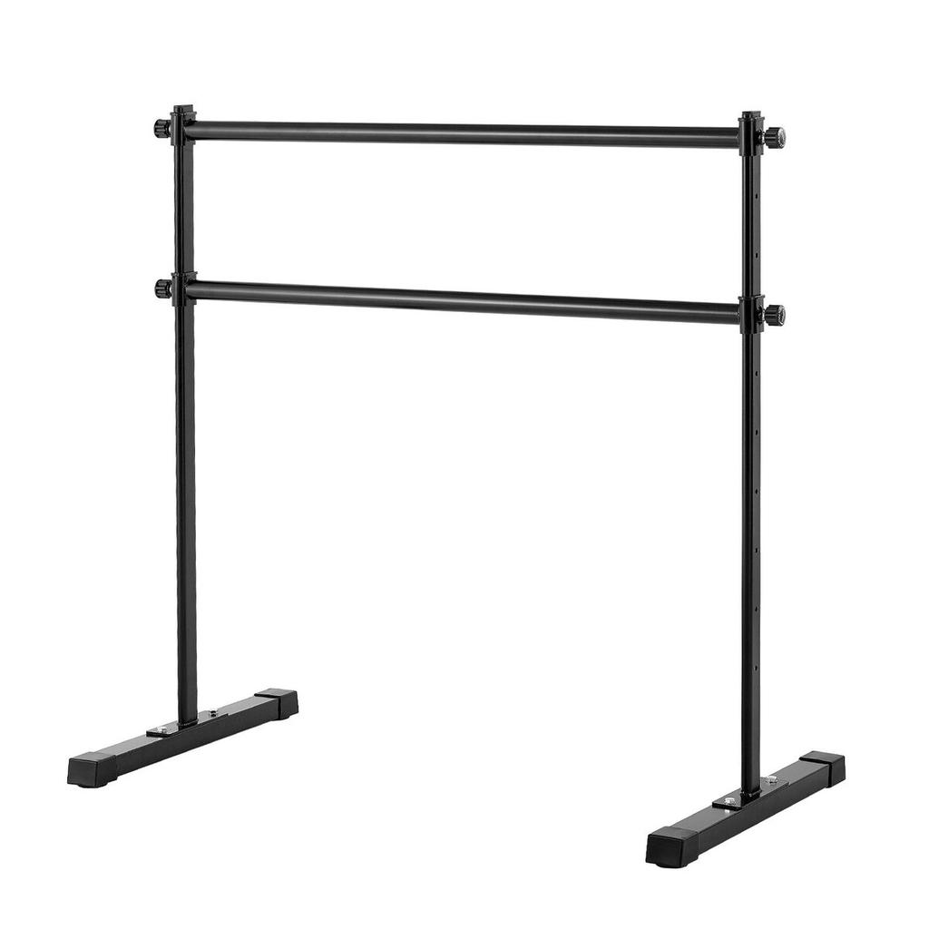 Barra de Ballet, Barra Doble para Casa, Barras de Ballet Portátiles Independientes para Estiramiento y Danza, Altura Ajustable, Antivibración, Gimnasio de Fitness, Estudio
