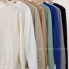 Ladies' Round-neck Pullover Slim Solid Color Sweater Versatile Long-sleeved Casual Knitted Sweater