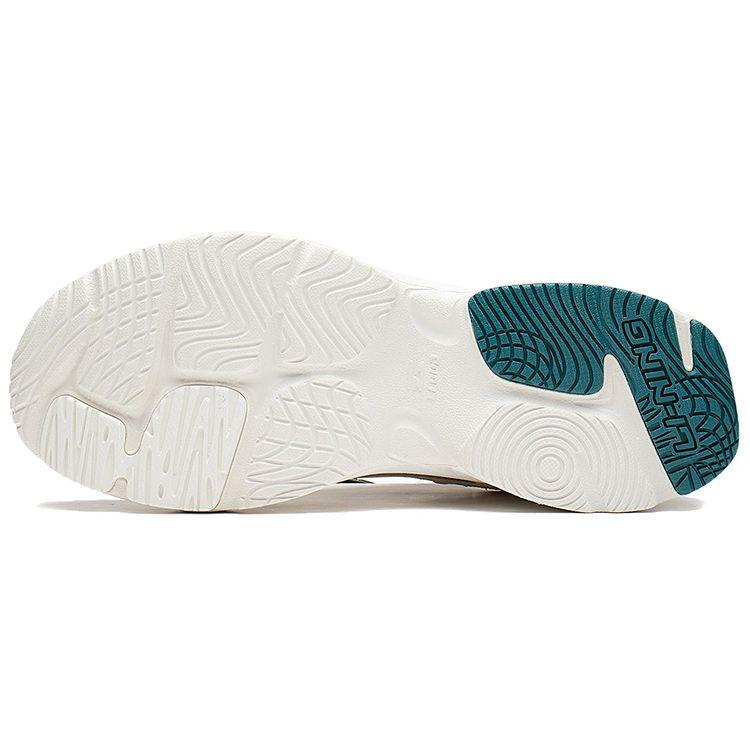 Li-Ning Reflective Cushioning Rebound Low-Top Sports Casual Shoes Men Sneakers Off-White AGCS417-7