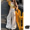 High-Waisted American Style Wide-Leg White Jeans: Summer 2026 Flattering Slimming Loose Straight Pants