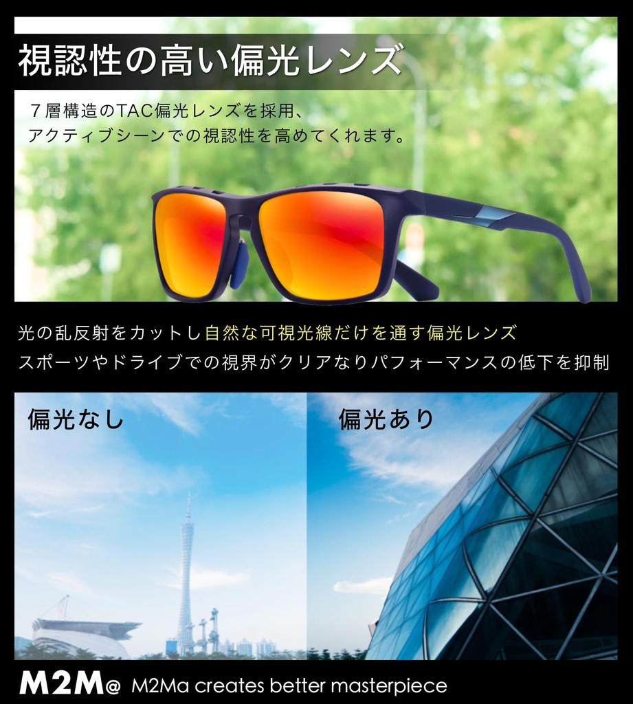 Amazon Exclusive Brand Sports Sunglasses with TAC Polarized UV Ventilated Durable TR90 and Strap [M2Ma] Men's Lenses, Protection, Frame, Lens, (Green