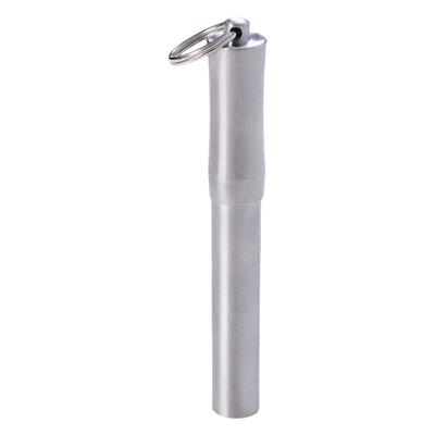 Toothpick Tube Portable Waterproofs Pills Box Fruit Fork Case with Keychain Metal Seal Bottles Canister Easy To Carry