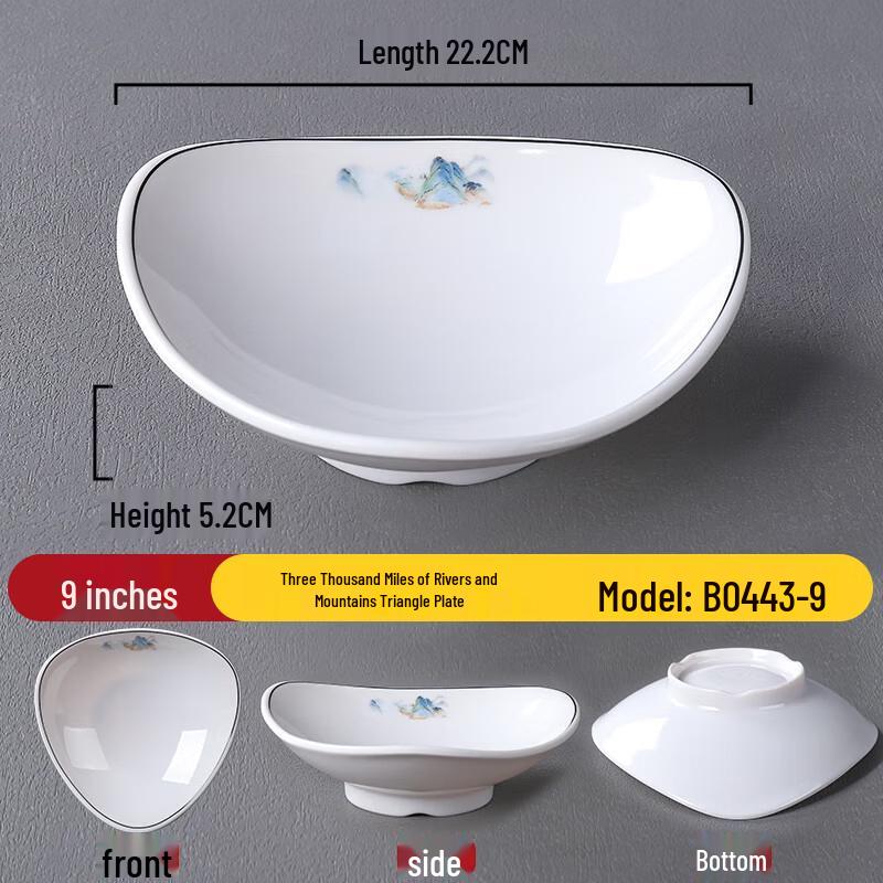 Creative Ceramic Serving Bowl & Plate