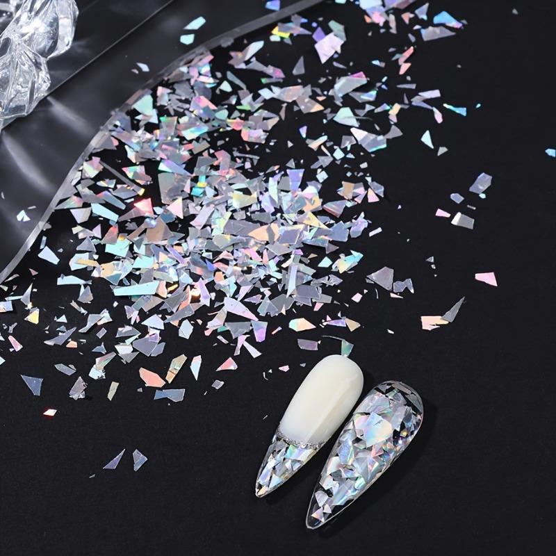 Bagged 3D Irregular Laser Glitter Nail Accessories Patch Decorations Nail Products