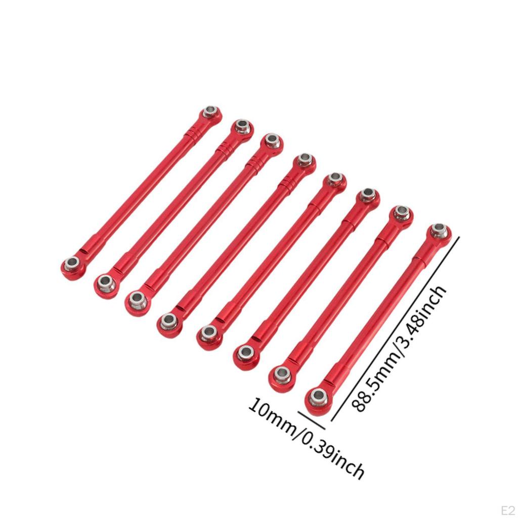 8 Pieces RC Car Chassis Fixing Linkage Rod DIY Modified High Performance Components Spare Part