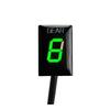 Gear Indicator for CB500F CRF250L CTX1300 CB400SF CBR600RR Motorcycle Gear Indicator Gear Counter Display Speedometer (Green)