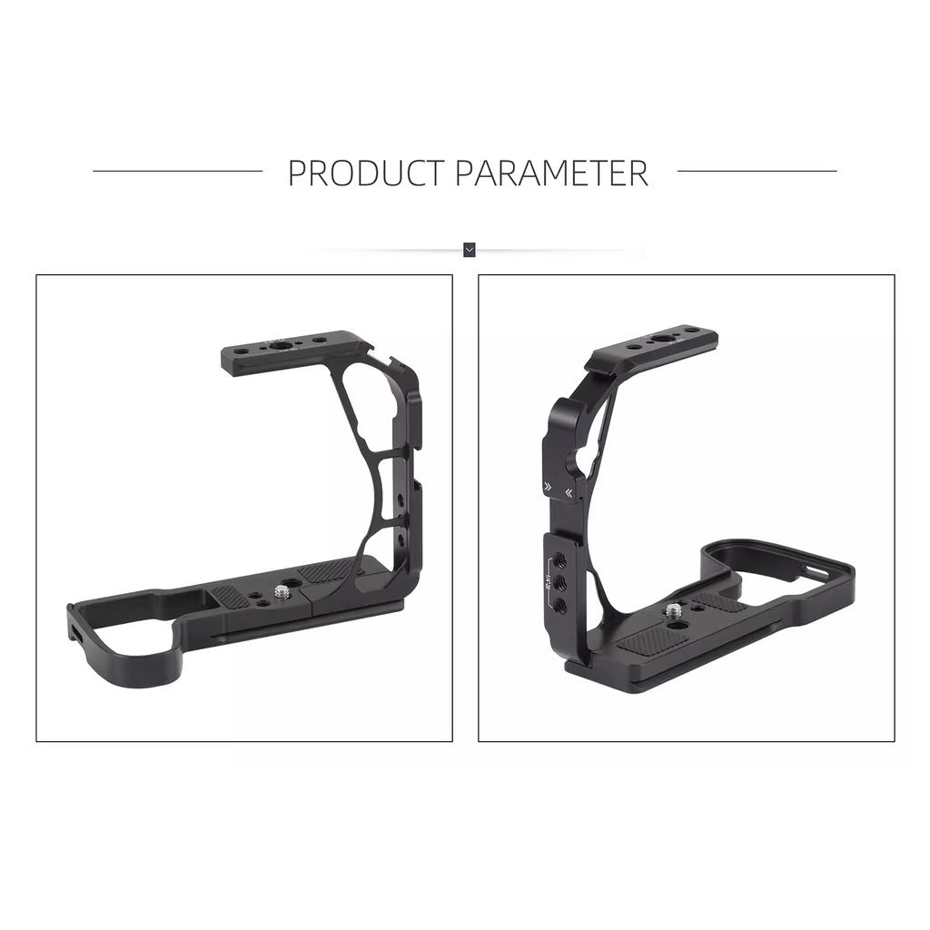 Half Camera Cage Fit for Lumix S1R II S1 II S1 IIE with Arca Plate 1 4 3 8 Threads for Tripod Stabilizer