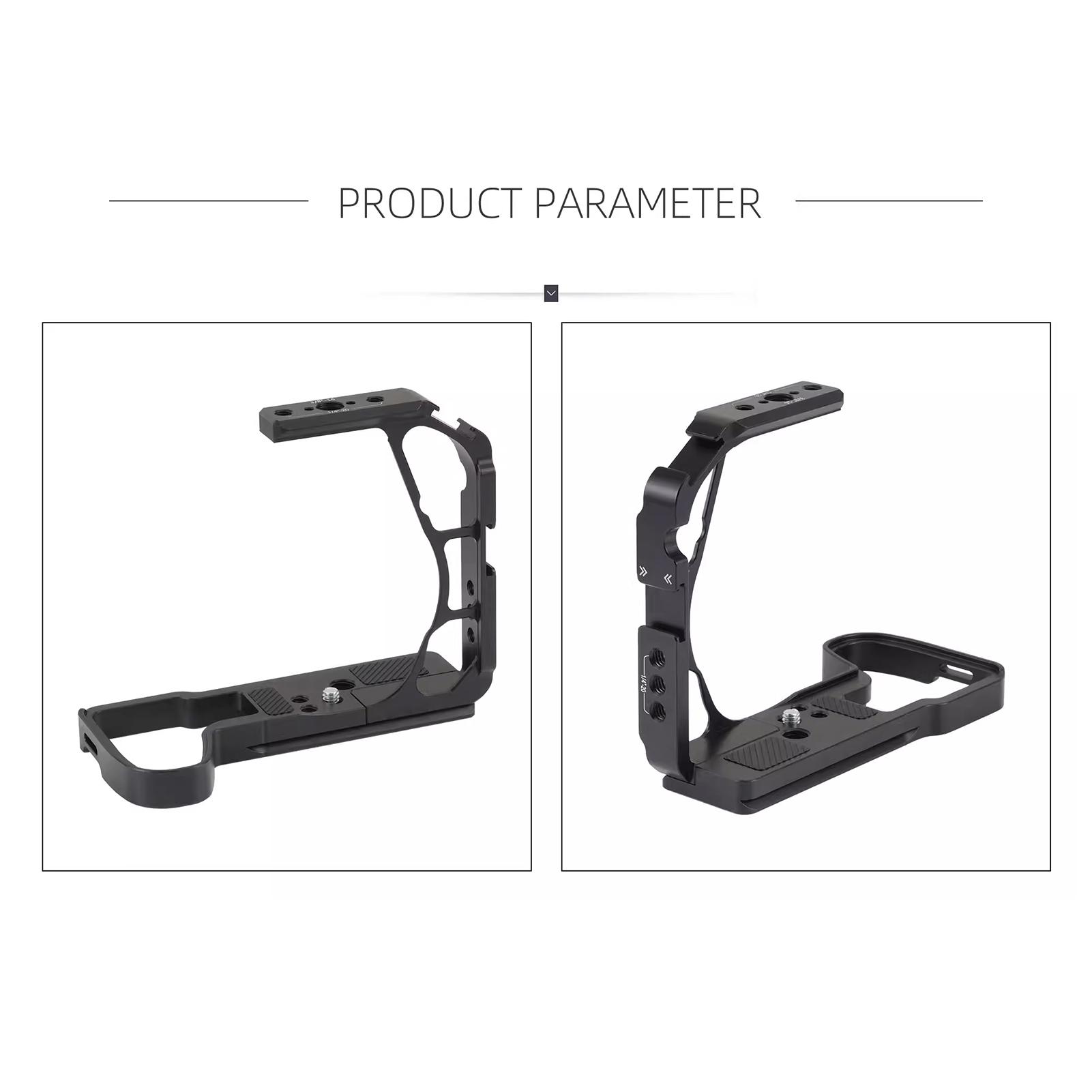 

Half Camera Cage Fit for Lumix S1R II S1 II S1 IIE with Arca Plate 1 4 3 8 Threads for Tripod Stabilizer