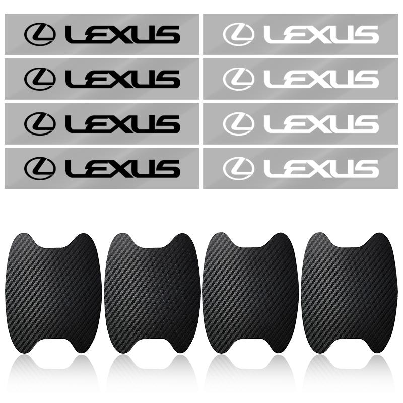 8 ks Nálepka na dveře auta Ochranná fólie proti poškrábání kliky auta Styling auta Pro Lexus IS250 Ct200h ES300h RX350 IS300h NX300h UX