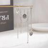 Heart Pearl Bow Brooch Detachable Tassel Fixed Clothes Pin Waist Buckle Button Clasps Trouser Leg Decorative Brooch