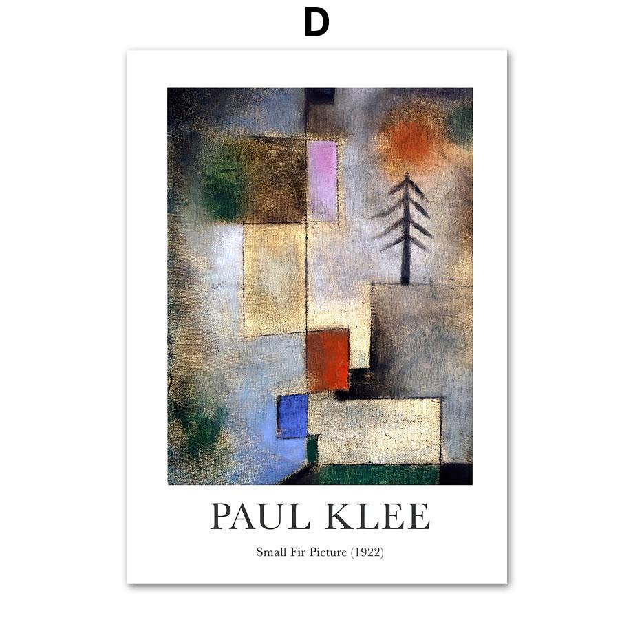 Abstract Colorful Paul Klee Posters And Prints Vintage Eclectic Gallery Wall Art Canvas Painting Modern Living Room Home Decor