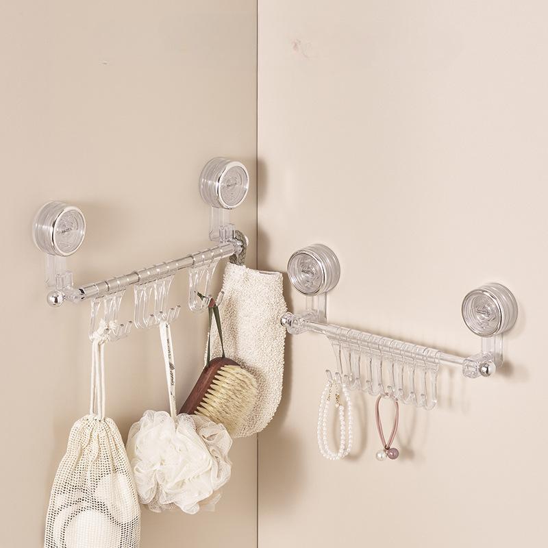 Suction Cup Hook No Need To Drill Holes Kitchen and Bathroom Super Seamlessrotatable Coat Hook Hanger