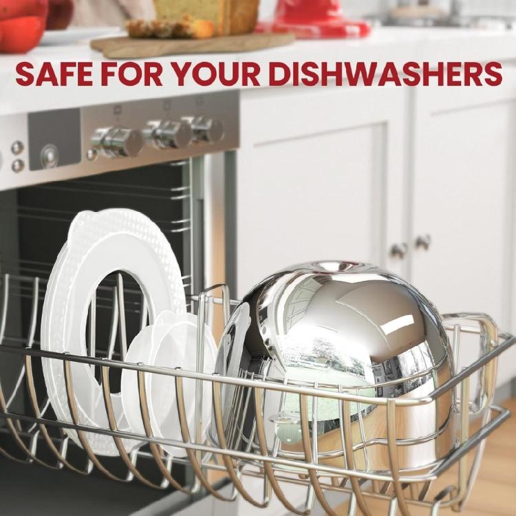 Mixers Bowl Lid Mixers Cover Kitchen Mixer Bowl Replacement Mixers Bowl Cover Stainless Steel Mixing Bowl for 6QT Mixers