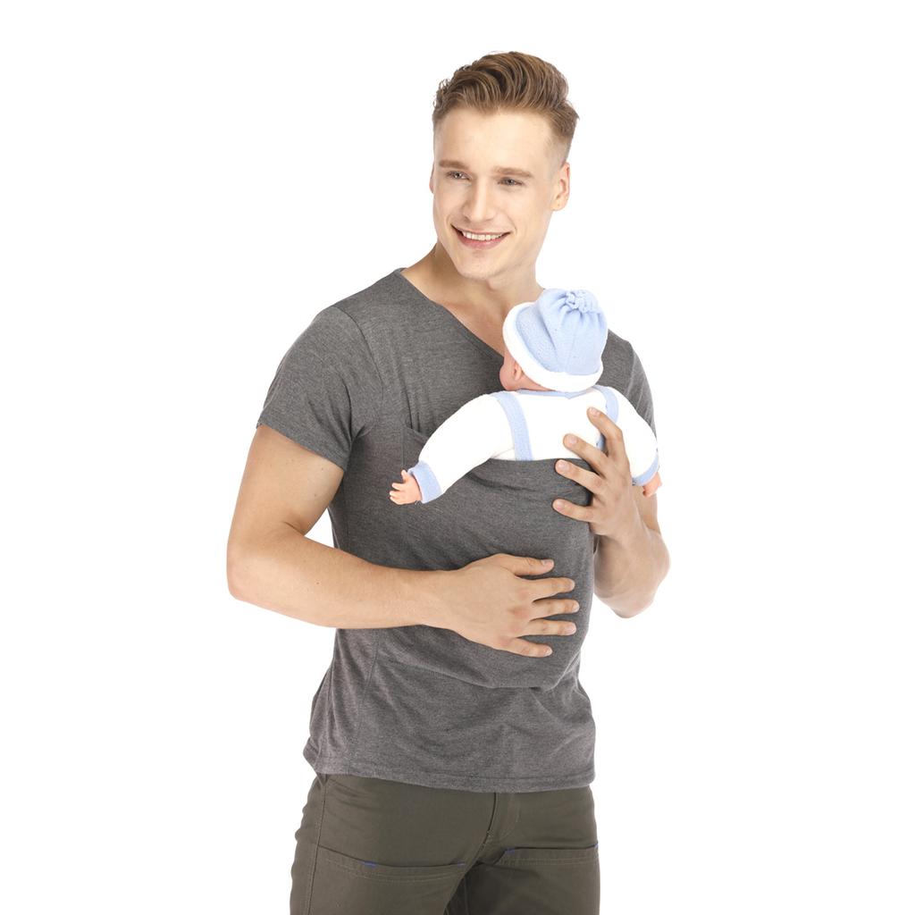 Camiseta Manga Corta Hombre Pantalones Cortos Saco para Bebé Sudadera Bolso para Cuidado Infantil Embarazo con Bolsillo ropa venta
