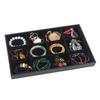 PU Leather Earrings Jewelry Box Rings Jewelry Packing Tray  Exhibition
