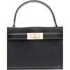 Tory Burch Lee Radziwill Top Handle Open Gold Hardware Calfskin Shoulder Crossbody Handbag Small Women Handbags Black 168954
