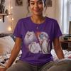 Ghost Cat Moon Shirt, Retro Halloween Graphic Tee, 90s Bootleg Style Gift