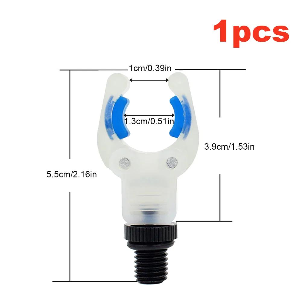 1/2Pcs Luminous Fish Rod Support Stand Heads U Shape Carp Fishing Rod Stand Rest Head Portable Holder Clips Fishing Rod Bracket