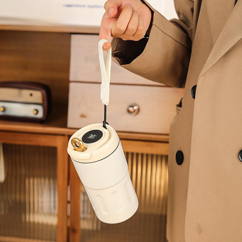 

Кружка из нержавеющей стали 316, интеллектуальный термометр, портативная двойная вакуумная кружка, интеллектуальная термокружка для кофе 500ml