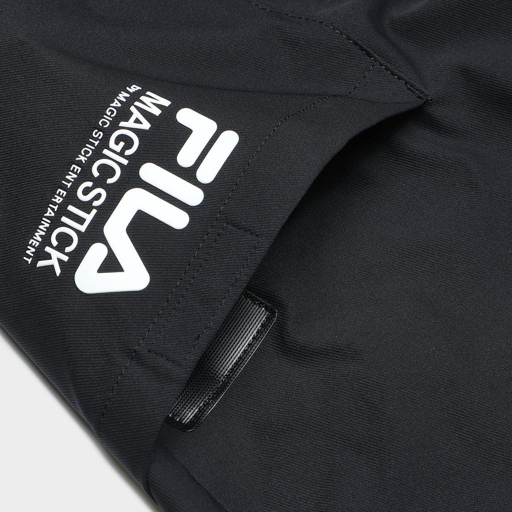 Fila Woven Long Tapered Knit Sports Pants Men Bottoms Black F11M339801FBK