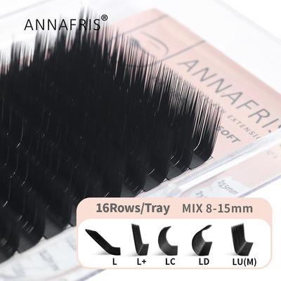 L Wimpern,L+/LC/LD/LU(M) Curl einzelne Wimpern natürliche Seide Nerz Matte Verlängerung falsche Wimpern Faux Cils Maquillage
