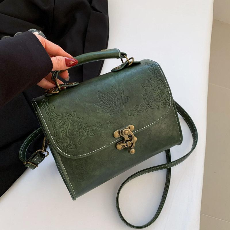 

Ретро и красивая, маленькая квадратная сумка в иностранном стиле, персонализированная и модная осенняя новая вместительная переносная сумка через плечо, сумка-мессенджер Tide