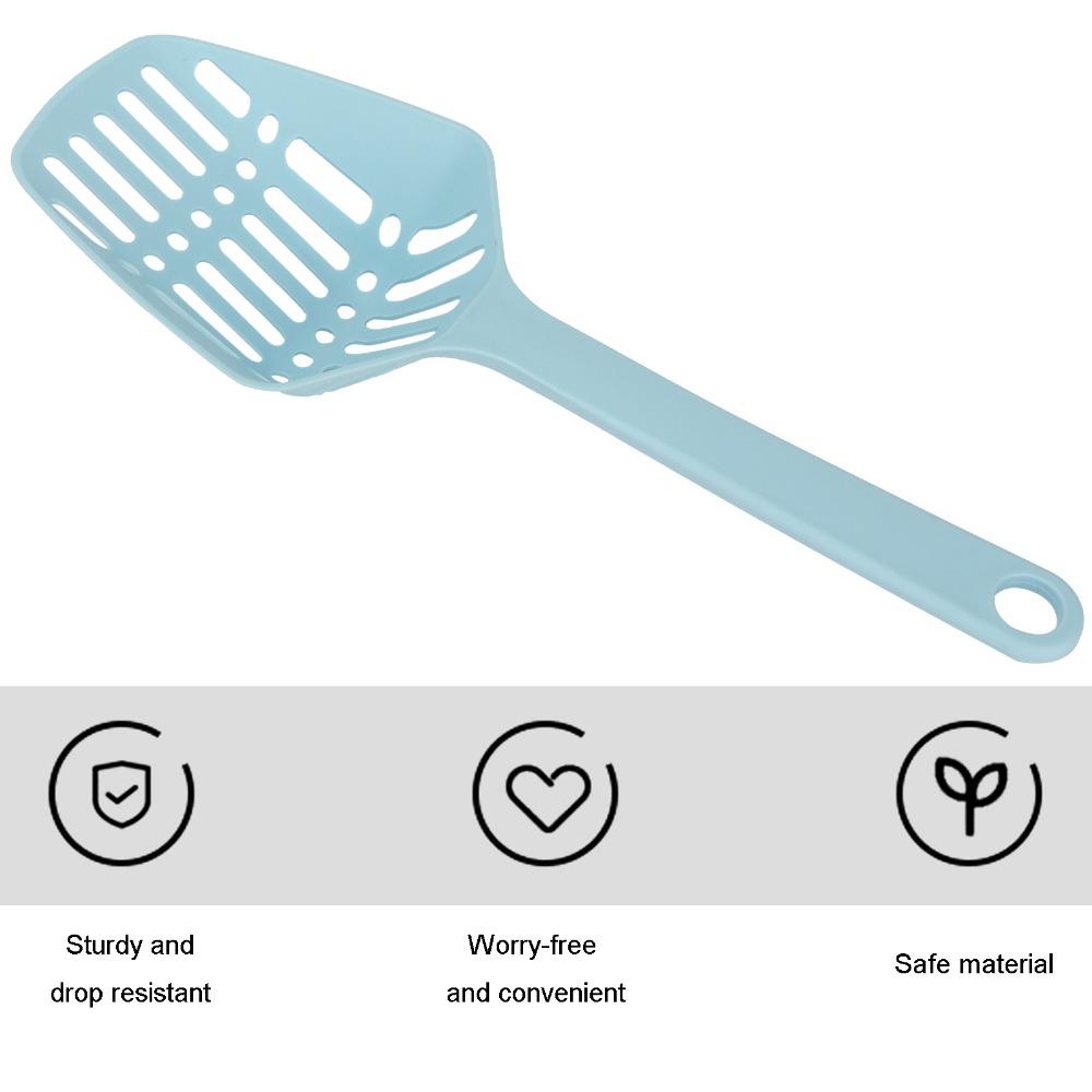Deep Shovel PP Triangle Large Cat Litter Scoop with Back Hook Cleaning Shovel Tool  Cat Litter Box
