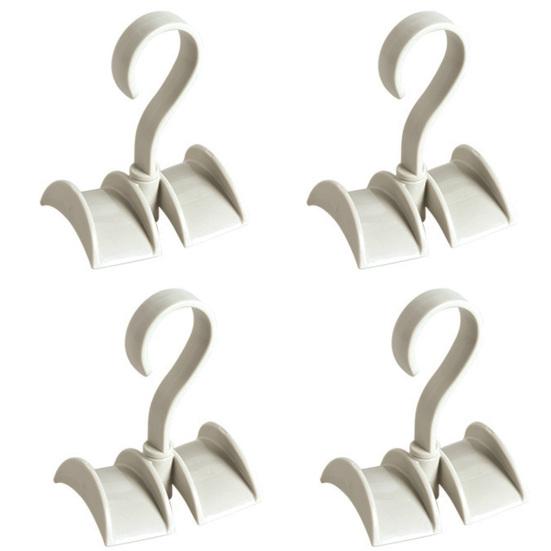 4Pcs Rotatable Closet Organizer Hangers Handbag Hanging Storage Holders Hooks