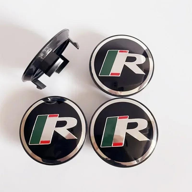 4PC X 59mm Letter R Car Wheel Center Hub Caps For X-Type S-Type F-Type XJ XF XE XK Car Styling Accessories