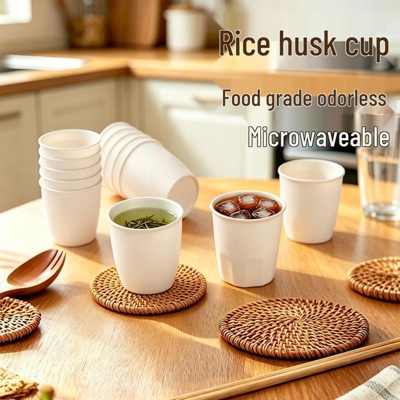 Thickened High-Temperature Resistant Food-Grade Rice Husk Disposable Cup