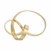 Metal Geometric Decorative Sculpture Small Intertwined Loop Band Round