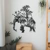 Creative Forest Elephant Decorative Wall Stickers Bedroom Living Room Hallway Wallpaper Mirror Stickers