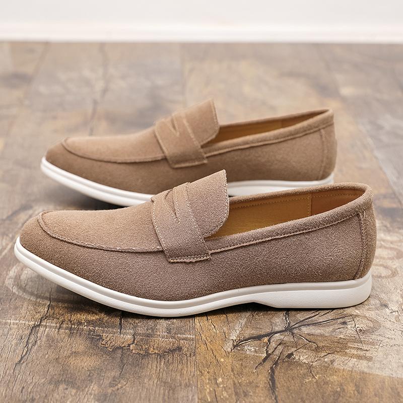 Elegant Travel Men Loafers Fashionable Casual Shoes Brand Business Low Cut Comfortable Man Leather Shoes High-quality Soft Soled
