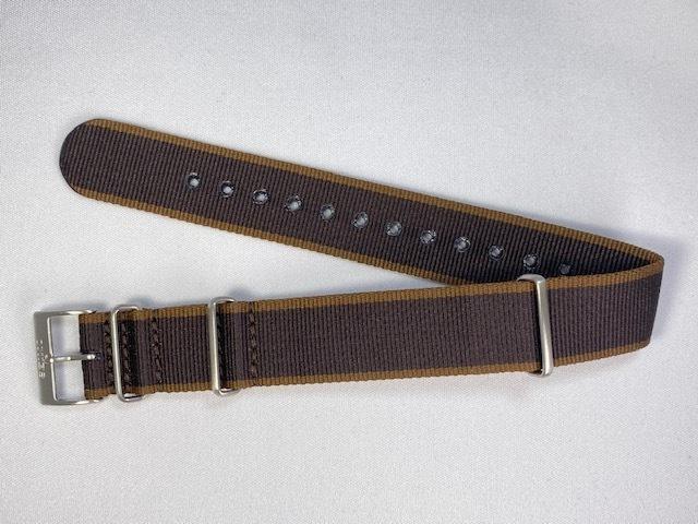 L0M9011J0 SEIKO Prospex 20mm Polyester Band Brown and via (for SBDC137/ 6R35-01B0 others) (Ships Nekoposu)